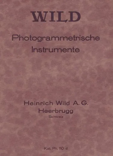 Wild - Photogrammetrc Instruments - bocklet